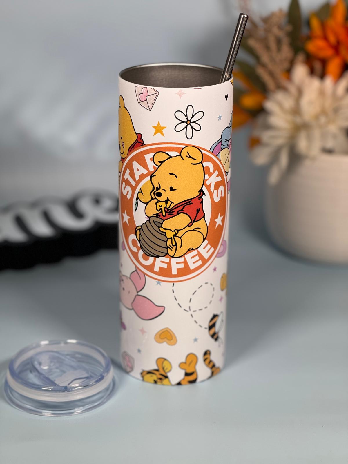 Spring flower Pooh Tumbler