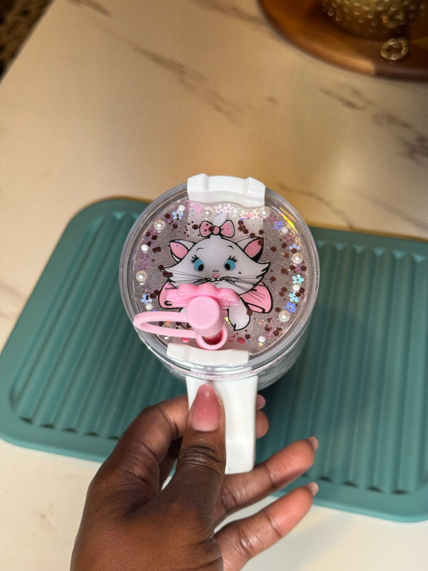 PINK CAT TUMBLER