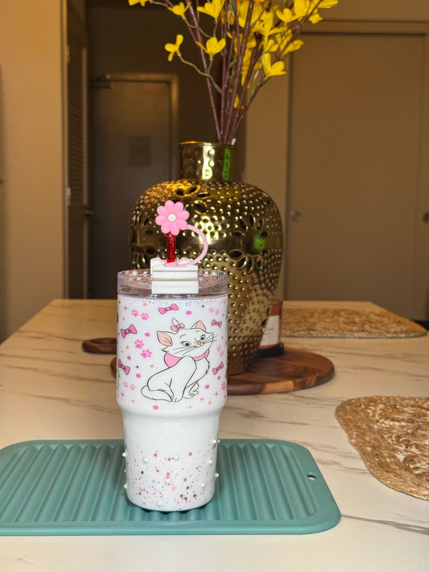 PINK CAT TUMBLER
